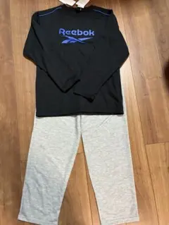 Reebok パジャマセット 150サイズ ブラック/グレー
