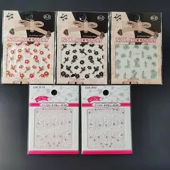 ネイルシール＋メタルパーツ