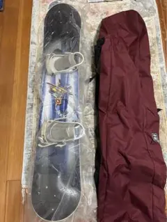 メーカー不明 スノーボード ビンディング付き ボードケース付 中古