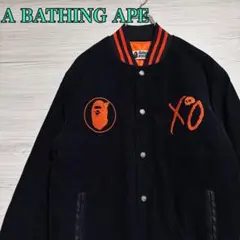 【入手困難】BAPE × XO VARSITY JACKET スタジャン　2XLのサムネイル
