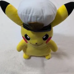 ピカチュウ ぬいぐるみ 中型 白い帽子
