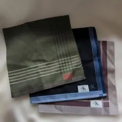 メンズ ハンカチ3枚セット TAKEO KIKUCHI Calvin Klein