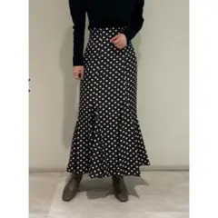 snidel スナイデル ドット柄 マーメイドスカート M