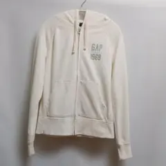 GAP スウェットフルジップパーカー オフホワイト
