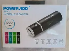 【未使用】POWERADD Slim 2 モバイルバッテリー ブラックのサムネイル