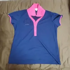 VIVAHERAT 　replie ゴルフ　ネイビー/ピンクポロシャツ