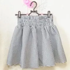 フレアスカート ギンガムチェック柄