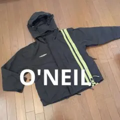 オニール　ボード・スキーウェア ブラック/グリーンライン　フード付き　Mサイズ