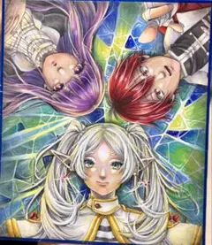 ボ*送様 Ｎｏ．45 手描きイラスト 葬送のフリーレン シュタルク フェルン フ