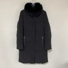 ICB アイシービー ダウンコート 9 黒 ブラック ファー 暖かい DMW