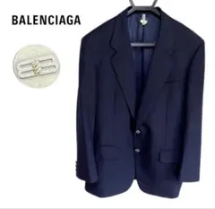 希少★BALENCIAGA オールド バレンシアガ 紺ブレ テーラードジャケットのサムネイル