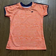 美品　ニューバランス テニスウェア Tシャツ レディース Lサイズ オレンジ