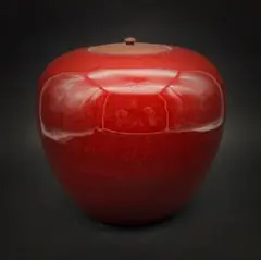 唐物 辰砂 缸豆紅釉瓶 大清康煕年製 款 中国美術 古玩 MU60 - メルカリ