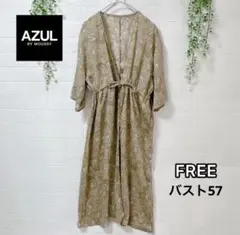 アズール シアー ペイズリーエアリーガウン ロングカーディガン フリー ゆったりのサムネイル
