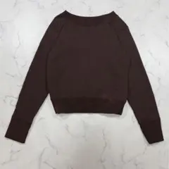 Hanes メキシコ製 無地スウェット 茶 M ショート丈