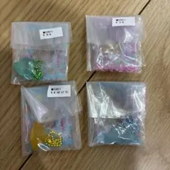 サンリオグミチャーム4個　キキララ　ポムポムプリン　シナモンロール