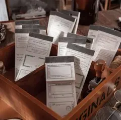 【300枚】紙モノ　コラージュ　素材紙　デコ素材　一纸信笺系列6種　おすそ分け