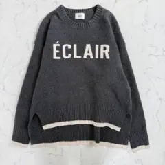 siro de labonteシロデラボンテ ロゴニット　M グレー