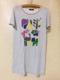 103710　ドラッグストアーズ　半袖チュニック　グレー　4