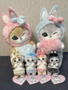 mofusand うさにゃん BIGぬいぐるみ マスコット 全6種セット