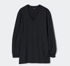 ユニクロ／ヒートテックVネックT メンズ長袖XL