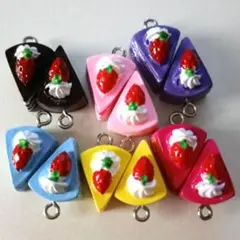 カラフルケーキチャーム 12個セット