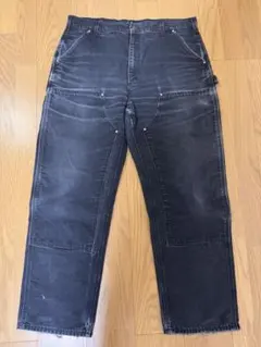 スペシャル Carhartt 125周年 USA製 ダブルニー w36 ブラック DEADSTOCK