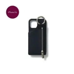 ajew iphoneケース iPhone16 / black 【レザー】
