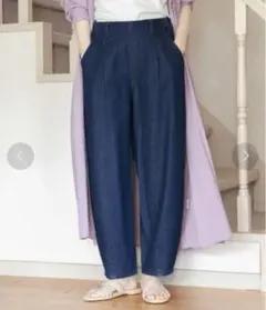 【studio CLIP エコデニムスラウチパンツ 】M サイズ