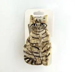 新品　松尾ミユキ　ヘアクリップ　noisettes 猫　ねこ　ネコ　キャット