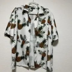 パイナップル柄 アロハシャツ