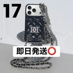 17・黒 Darich ストーンロゴキルティングカードiPhoneケースのサムネイル