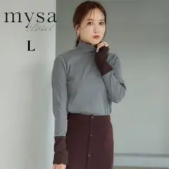 【新品タグ付き】田中里奈　しまむら　裏起毛配色プルオーバー　グレー　L ロンT