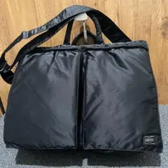 美品✨ ポーター タンカー ヘルメットバッグ 2way ブラック 大容量