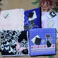 ハンカチ5枚SET(ANNA SUI、HM、LAURA ASHLEY)