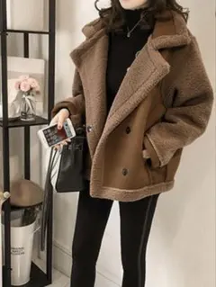 ムートン ボア ジャケット コート