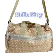 HELLO KITTYハローキティ2WAYボストンバッグベージュ総柄