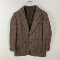 訳有美品 ダーバン Gil Petri イタリア製 ツイードテーラードジャケット
