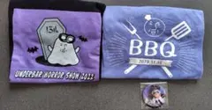 歌い手 アンダーバー 13周年& BBQ Tシャツ 缶バッチセット