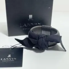 m*︎様 LANVIN ランバンコレクション ブラック スプリングバンド ブレスのサムネイル