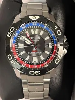 【美品】CITIZEN　プロマスター　エコドライブ　GMT　チタニウム　稼働品 価格.com - 『黄色の差し色が映える文字盤。』シチズン