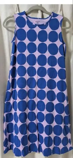 日本未発売　marimekko UNIQLO ノースリーブワンピース 140のサムネイル
