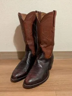Lucchese オーストリッチ ウエスタンブーツ　職人ハンドサイン入り Lucchese オーストリッチ ウエスタンブーツ 職人ハンドサイン入り