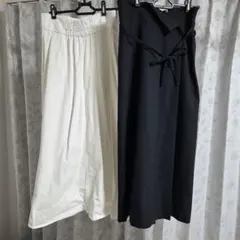 Vis ロングスカート Mサイズ セット売り ヴィス ビス リネンライク デニムのサムネイル
