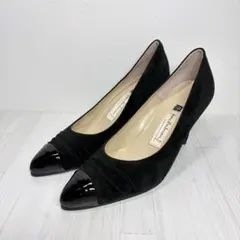 美品✨Pierre Balmain スエード 黒 約22cm ハイヒール