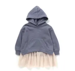 BREEZE フード付きスウェットチュニック 120裏起毛