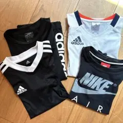 adidas NIKE スポーツ　シャツ　120サイズ　まとめ売り　4枚セット