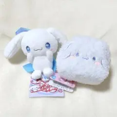 サンリオ　ゆるかわマスコット　むきゅむきゅポーチ　シナモロール