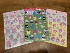 ペタペタシール　サンリオ　3枚　マイメロ　クロミ　キャラクターズ　立体　3D