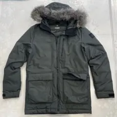 adidas アディダス　ダークグリーンダウンジャケット　サイズS